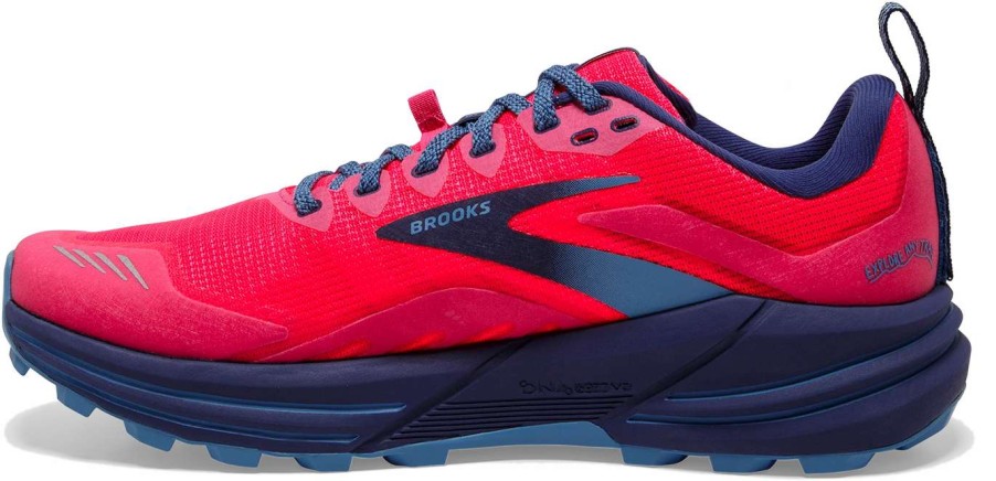 Footwear * | Brooks Women'S Cascadia 16 (647 Pink/Flambe/Cobalt)