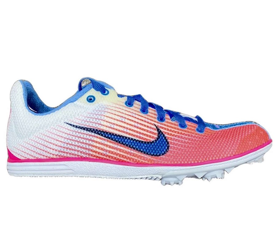 Footwear * | Nike Women'S Zoom Rival D 7 (046 Pure Platinum/Blue Glow-Pink Flash)