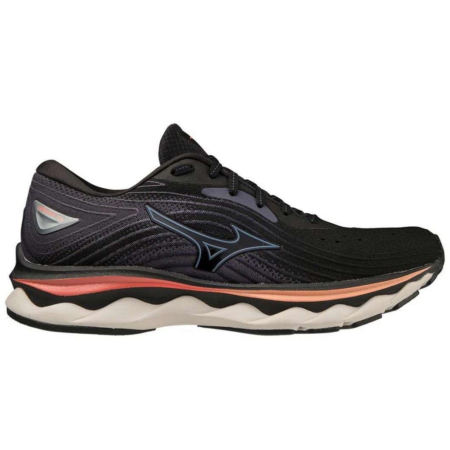 Footwear * | Mizuno Women'S Wave Sky 6 (90Qs Black/Quicksilver)