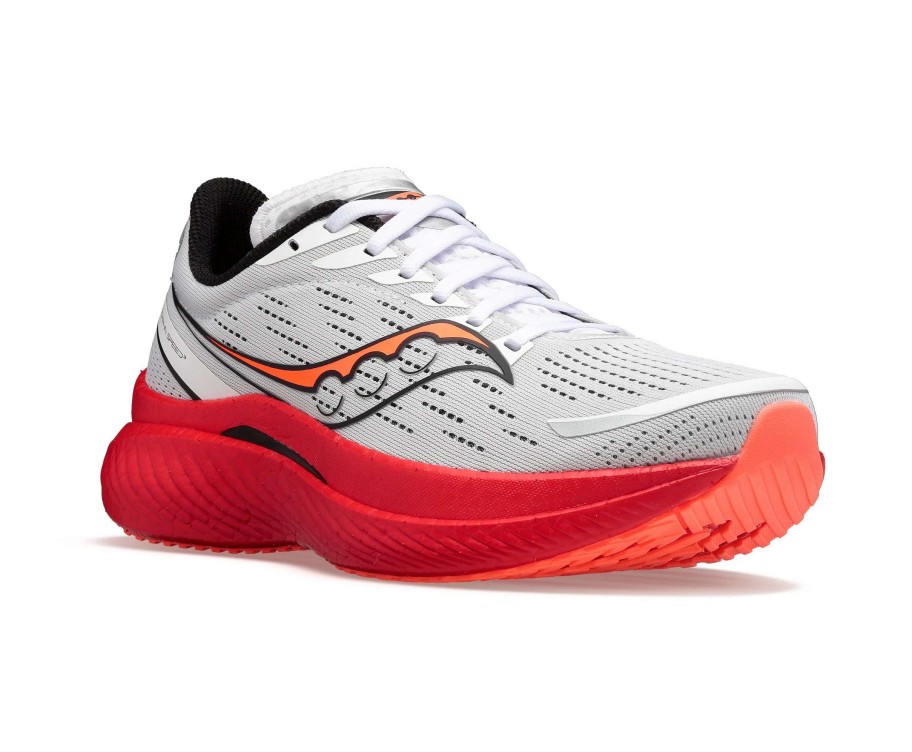 Footwear * | Saucony Men'S Endorphin Speed 3 (85 White/Black Vizi)