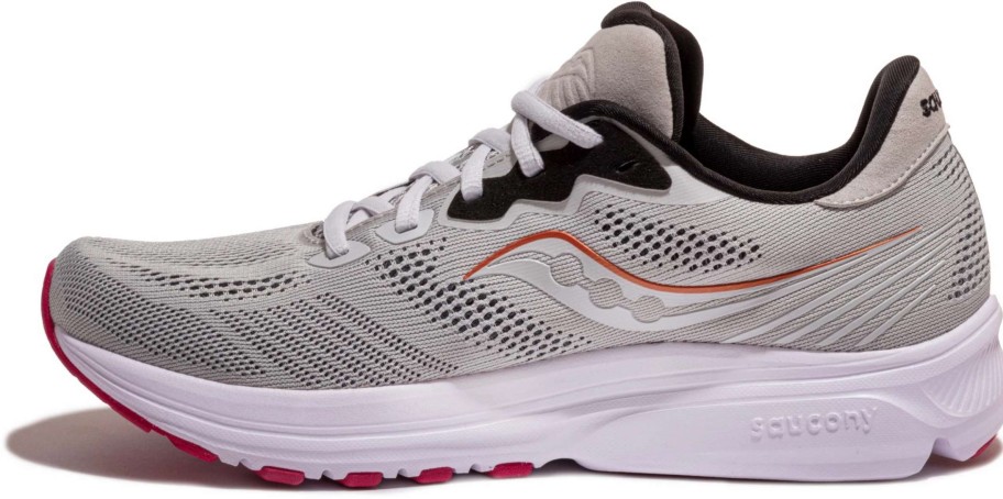 Footwear * | Saucony Women'S Ride 14 (55 Fog/Cherry)