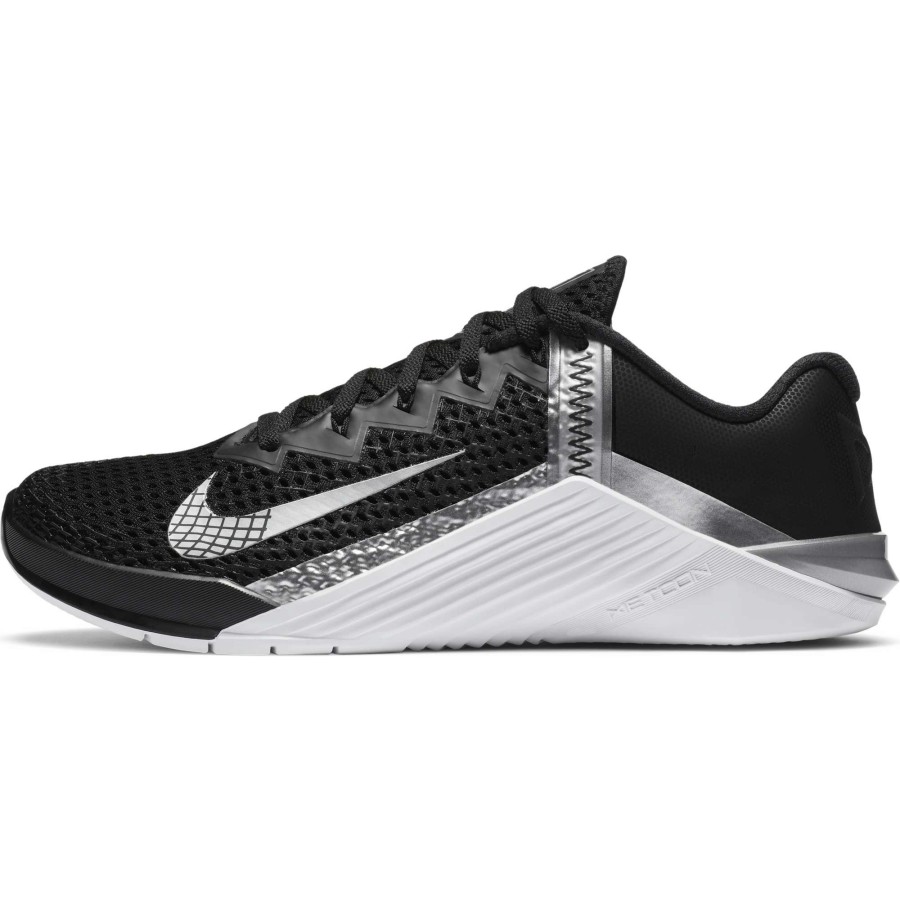 Footwear * | Nike Women'S Metcon 6 (010 Black/Metallic Silver-Metallic Silver)