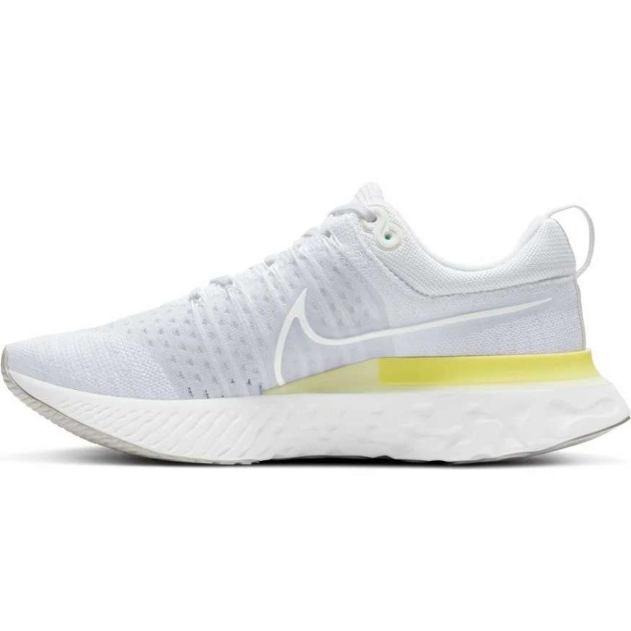 Footwear * | Nike Women'S React Infinity Run Flyknit 2 (100 White/White/Platinum Tint/Lt Zitron)