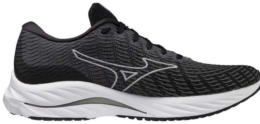 Footwear * | Mizuno Men'S Wave Rider 26 Ssw (9000 Black/White)