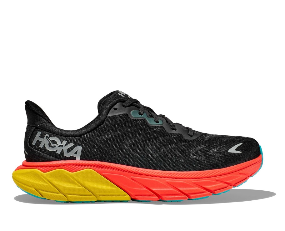 Footwear * | Hoka Men'S Arahi 6 (Bflm Black/Flame)