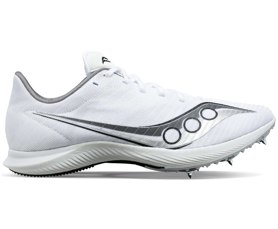 Footwear * | Saucony Men'S Velocity Mp (01 White/Silver)