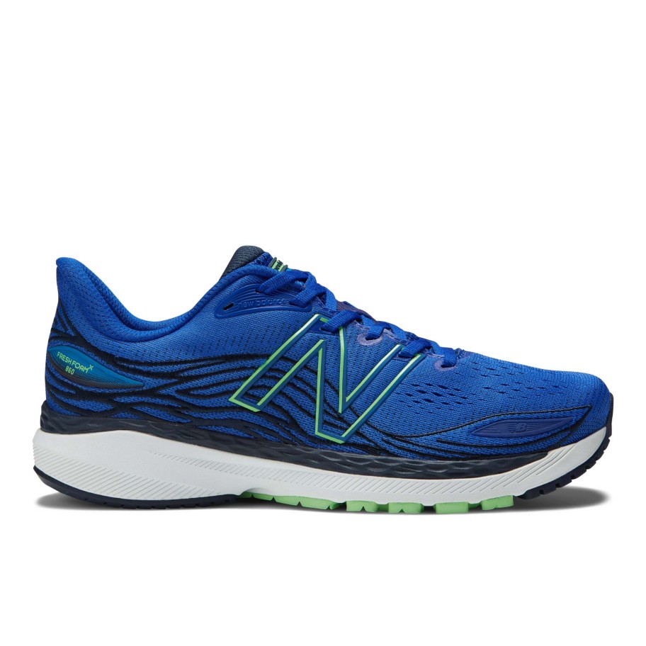 Footwear * | New Balance Men'S 860 V12 (D Blue/Vibrant Spring/Serene Blue/Natural Indigo)