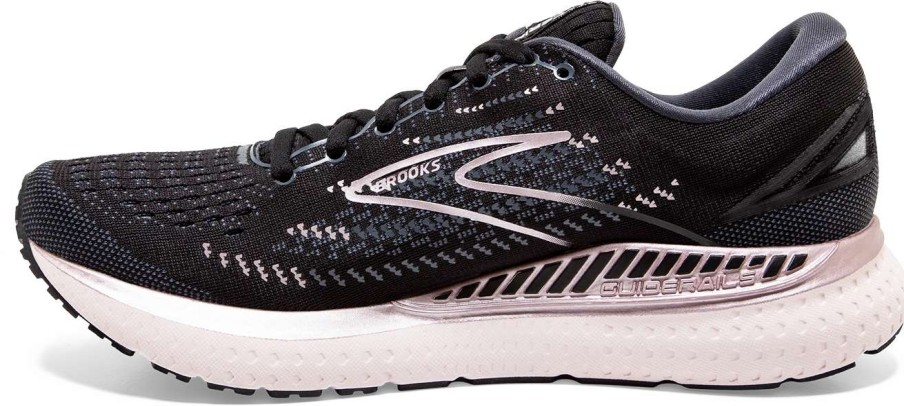 Footwear * | Brooks Women'S Glycerin Gts 19 (074 Black/Ombre/Metallic)