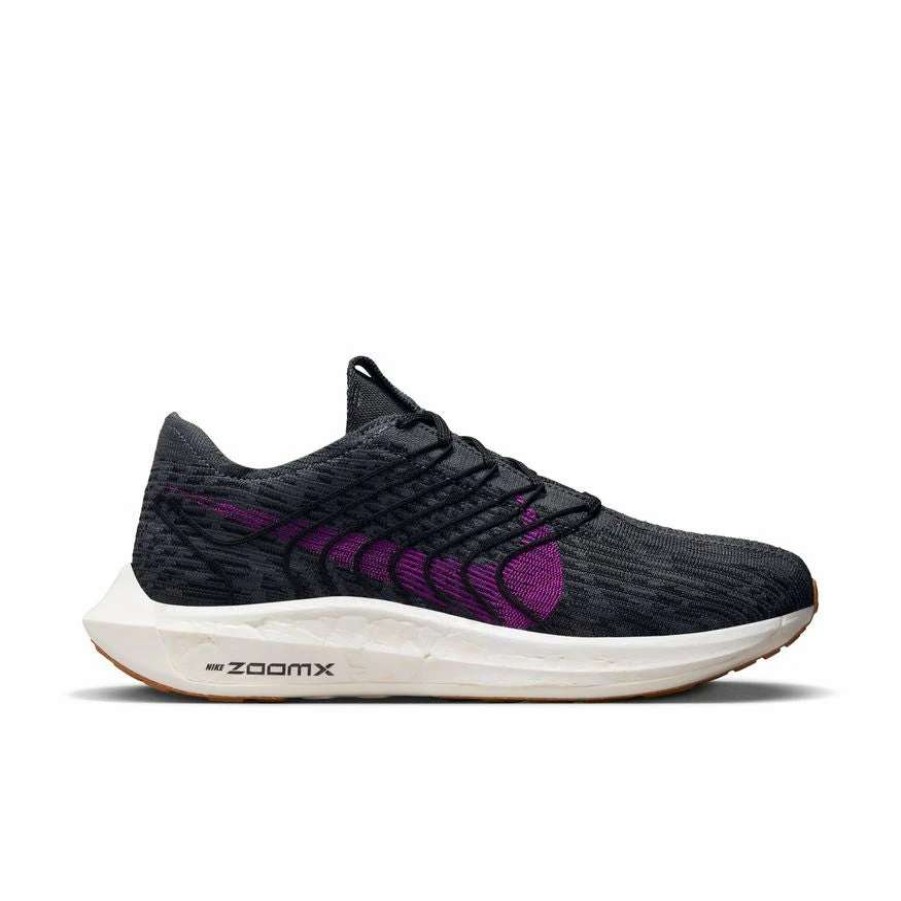 Footwear * | Nike Men'S Pegasus Turbo Flyknit Next Nature (003 Black/Vivid Purple/Anthracite)