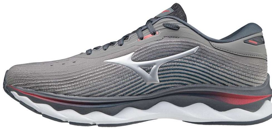 Footwear * | Mizuno Men'S Wave Sky 5 (9M9M Steel Grey)