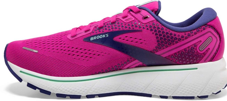 Footwear * | Brooks Women'S Ghost 14 (612 Fuchsia/Yucca/Navy)