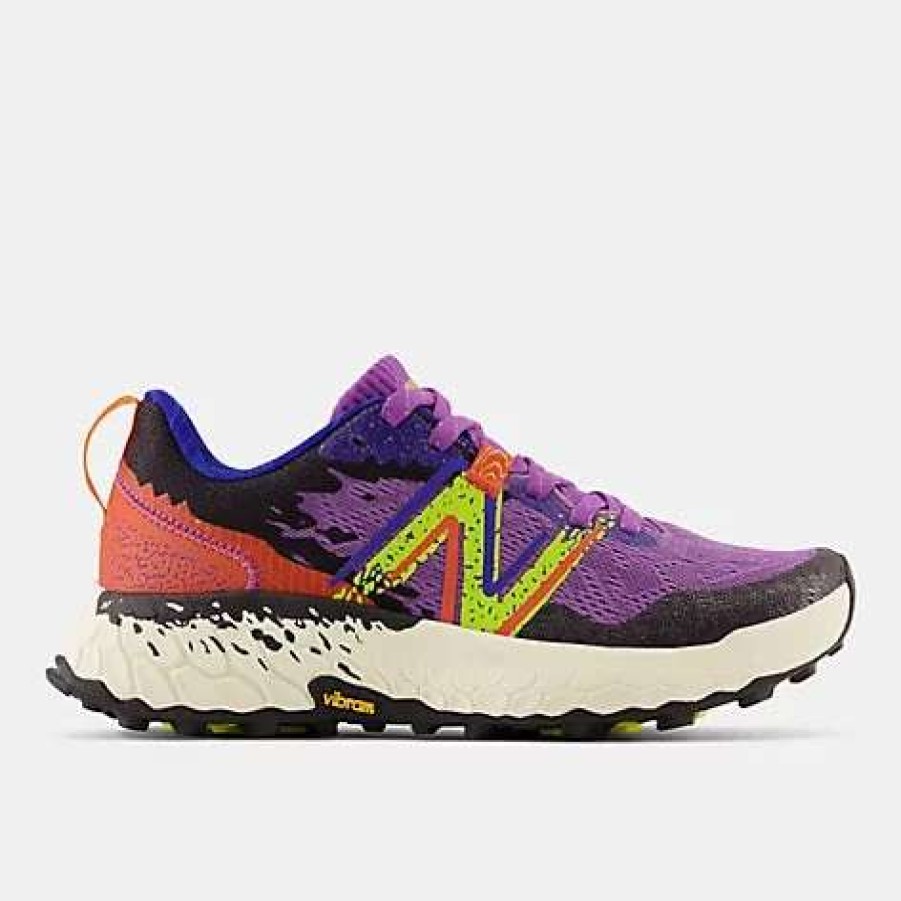 Footwear * | New Balance Women'S Fresh Foam Hierro V7 (M Mystic Purple With Poppy And Lemonade)