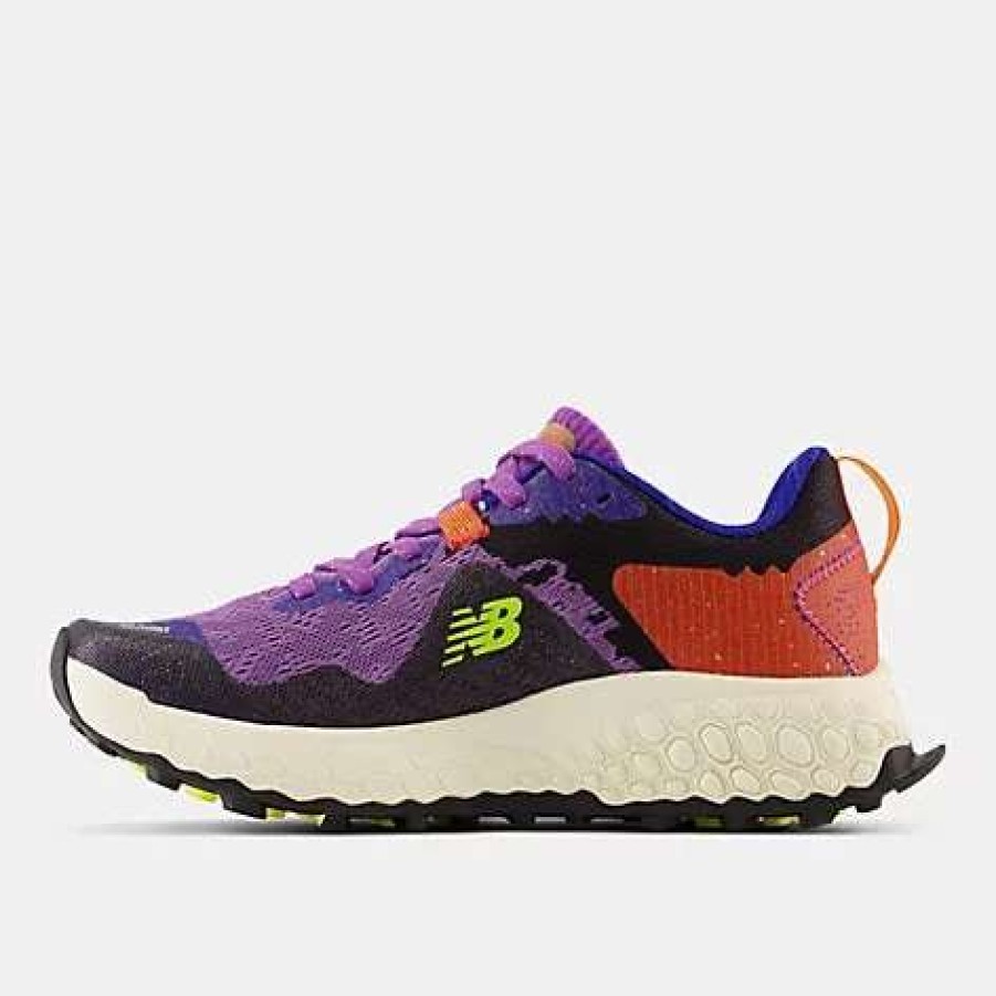 Footwear * | New Balance Women'S Fresh Foam Hierro V7 (M Mystic Purple With Poppy And Lemonade)