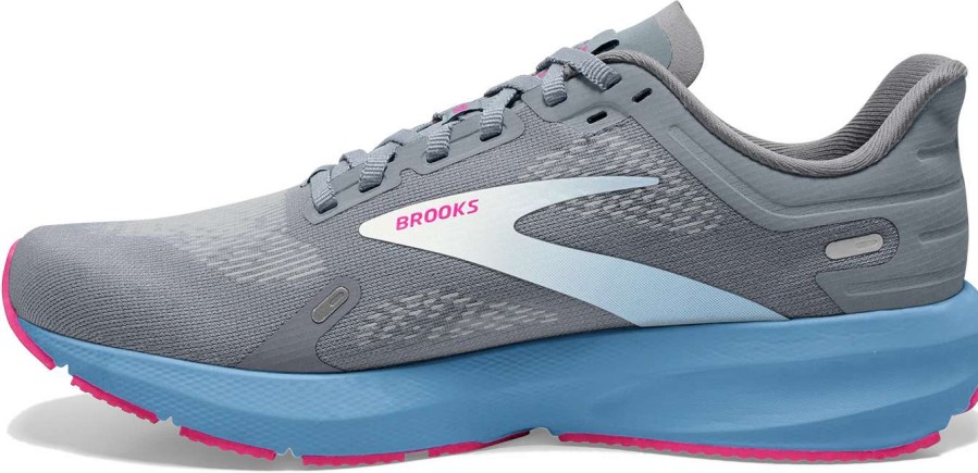 Footwear * | Brooks Women'S Launch 9 (016 Grey/Blue/Pink)