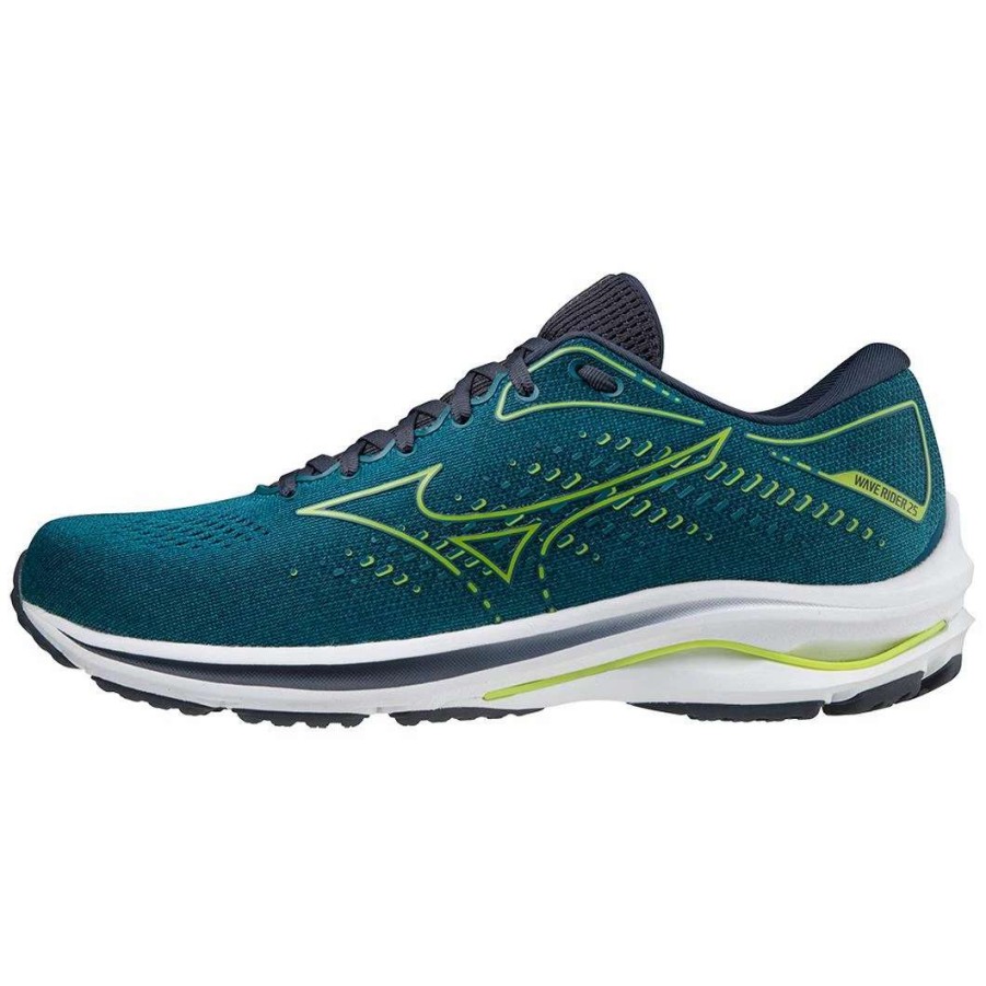 Footwear * | Mizuno Men'S Wave Rider 25 (Hbhb Harbor Blue)