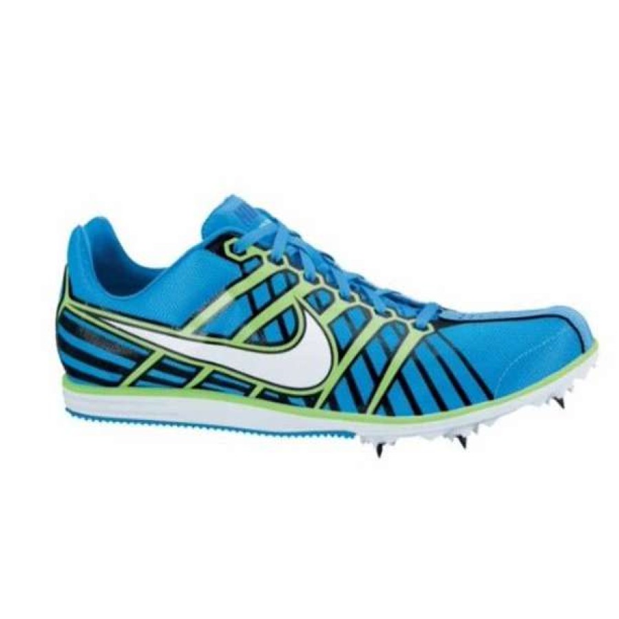 Footwear * | Nike Unisex Zoom Rival D 6 (413- Blue Glow/White/Electric Green)