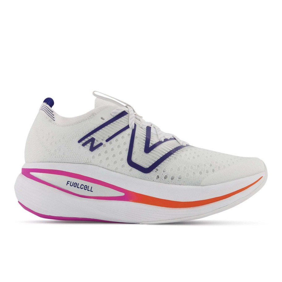 Footwear * | New Balance Men'S Fuelcell Supercomp Trainer (Lw White/Victory Blue/Magenta Pop)