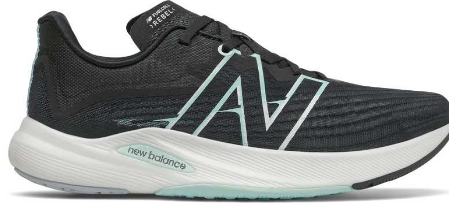 Footwear * | New Balance Women'S Fuelcell Rebel V2 (Lr Black/White Mint/White Mint/Citrus Punch)