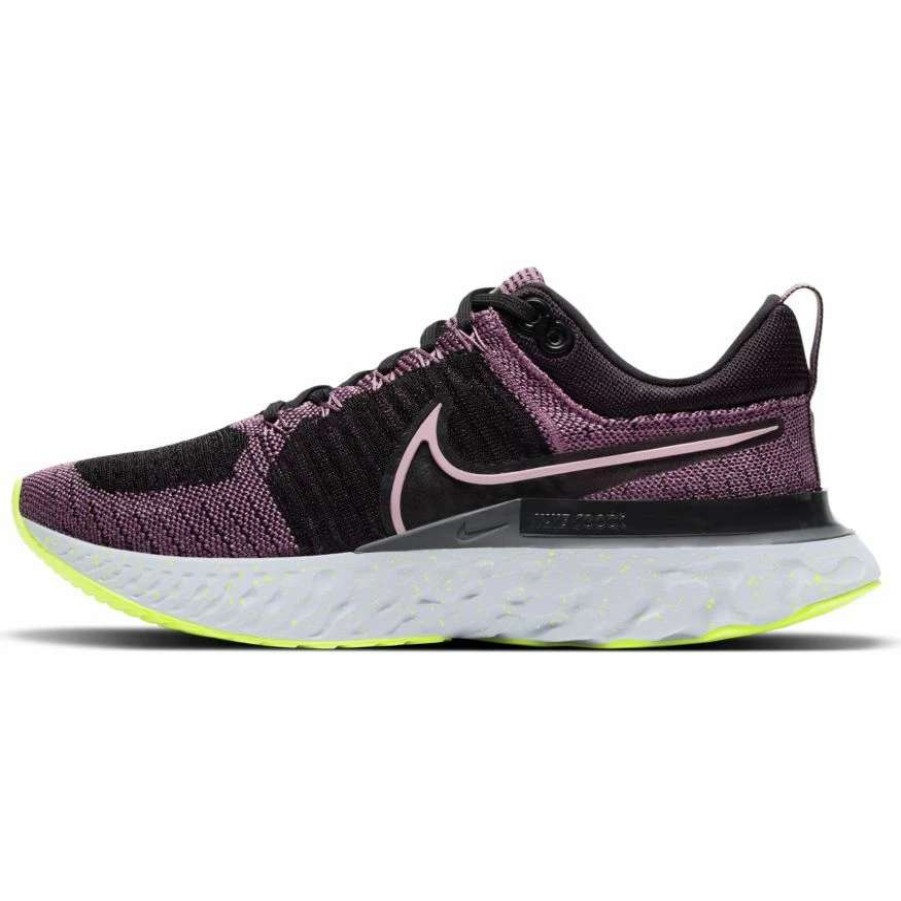 Footwear * | Nike Women'S React Infinity Run Flyknit 2 (500 Violet Dust/Elemental Pink/Black/Cyber)