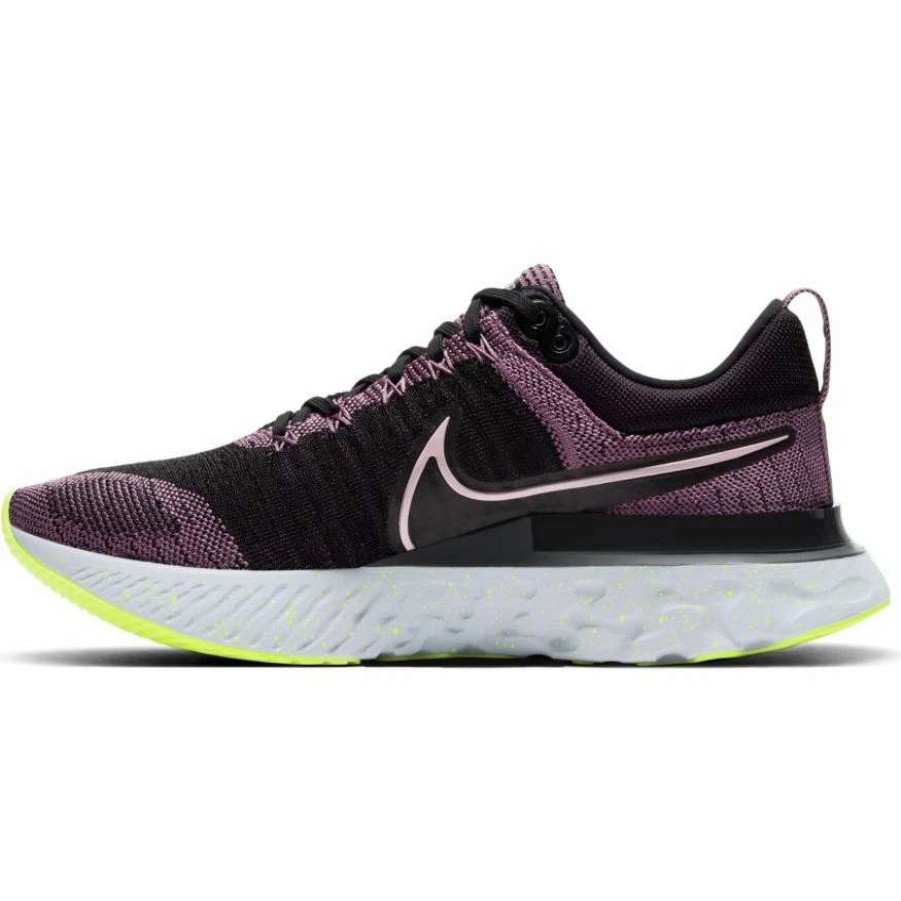 Footwear * | Nike Women'S React Infinity Run Flyknit 2 (500 Violet Dust/Elemental Pink/Black/Cyber)