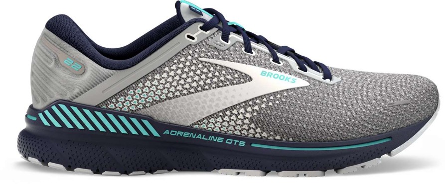 Footwear * | Brooks Women'S Adrenaline Gts 22 (036 Grey/Peacoat/Aruba)