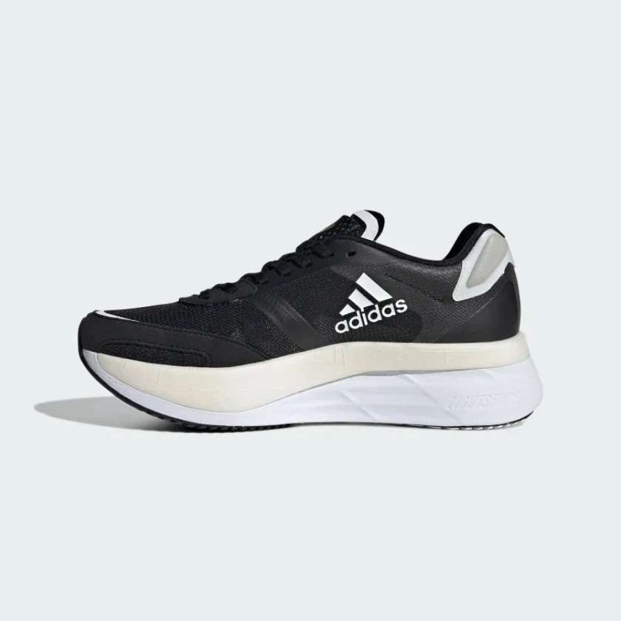 Footwear * | Adidas Women'S Adizero Boston 10 (Core Black / Cloud White / Gold Metallic)