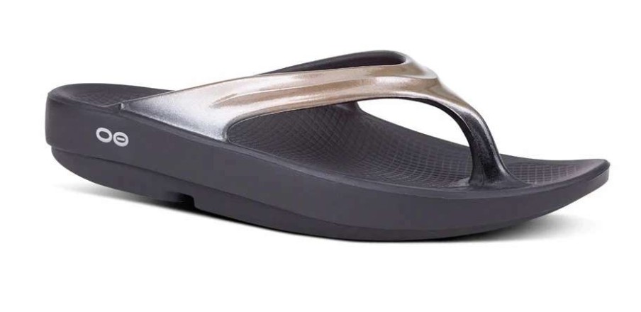 Footwear * | Oofos Women'S Oolala Luxe Sandal (Latte)