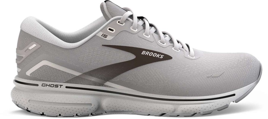 Footwear * | Brooks Men'S Ghost 15 Wide (098 Alloy/Oyster/Black)