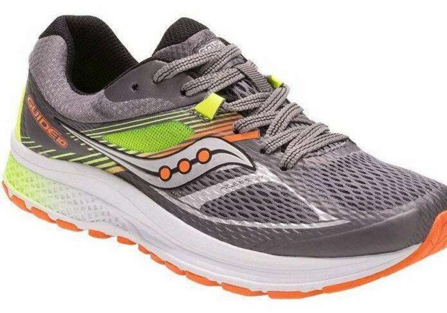 Footwear * | Saucony Kid'S Guide 10 (7 Grey/Multi)