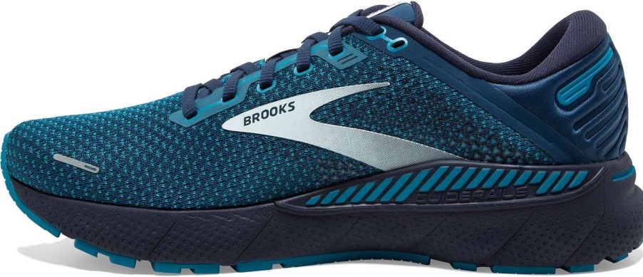 Footwear * | Brooks Men'S Adrenaline Gts 22 (445 Titan/Teal/Grey)