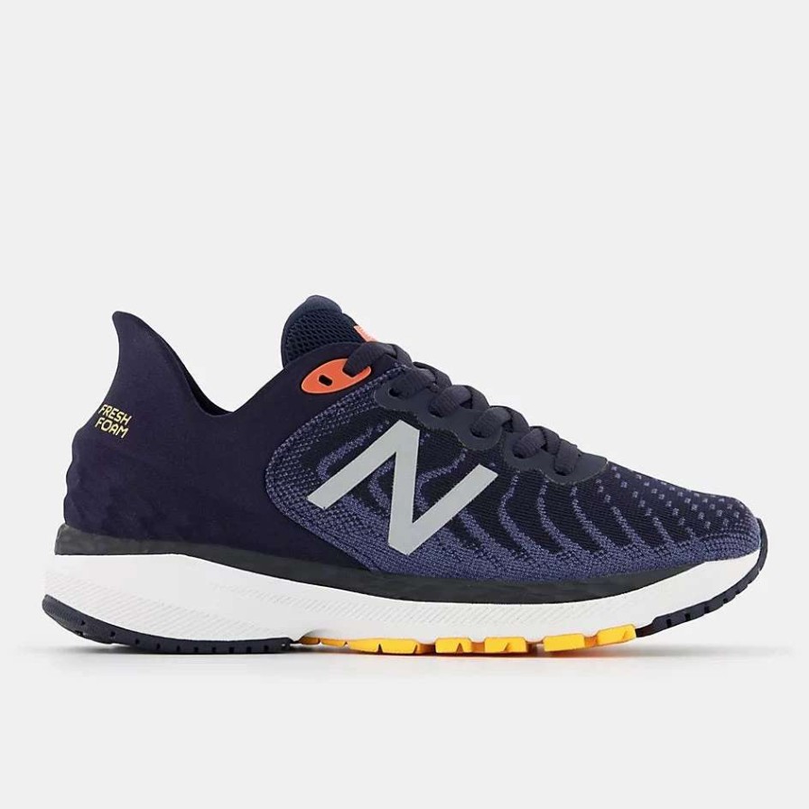 Footwear * | New Balance Kid'S 860 V11 (E Spring Tide/Eclipse/Vibrant Orange)