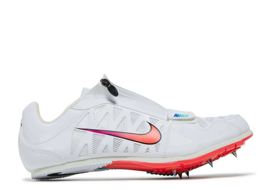 Footwear * | Nike Unisex Zoom Long Jump 4 (101 White/Flash Crimson-Black)