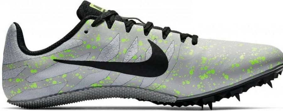 Footwear * | Nike Unisex Zoom Rival S 9 (077 Pure Platinum/Black-Volt Glow)