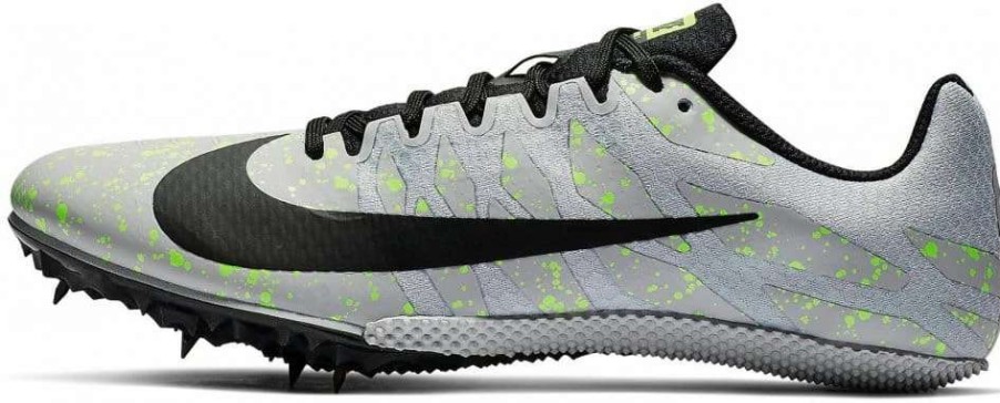 Footwear * | Nike Unisex Zoom Rival S 9 (077 Pure Platinum/Black-Volt Glow)