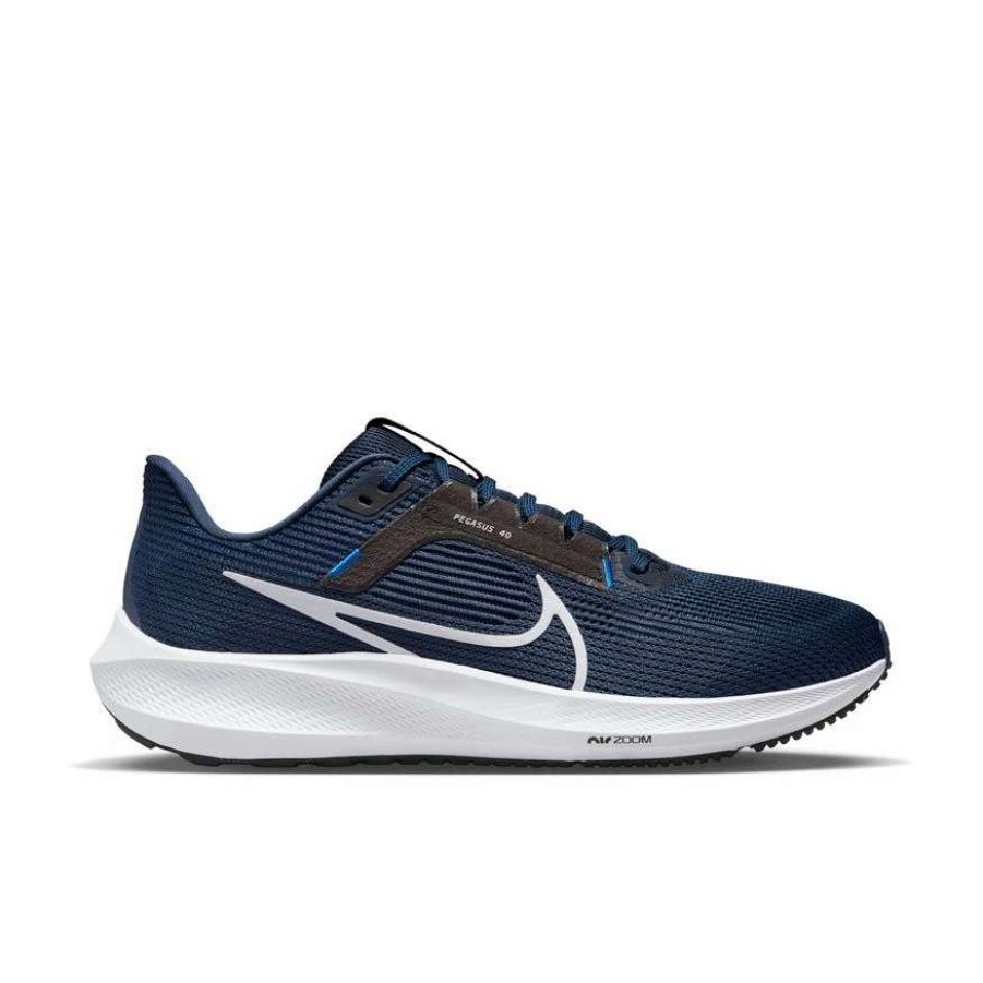 Footwear * | Nike Men'S Air Zoom Pegasus 40 (400 Midnight Navy/Pure Platinum/Black)