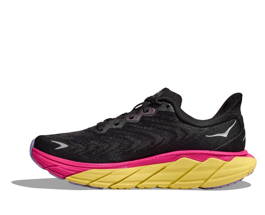 Footwear * | Hoka Women'S Arahi 6 (Bpyr Black/Pink Yarrow)