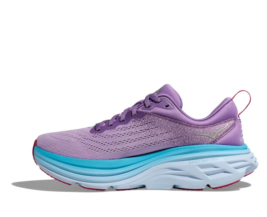 Footwear * | Hoka Women'S Bondi 8 (Cvpl Chalk Violet/Pastel Lilac)