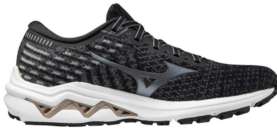 Footwear * | Mizuno Women'S Wave Inspire 17 Waveknit (907A Black/Platinum Gold)