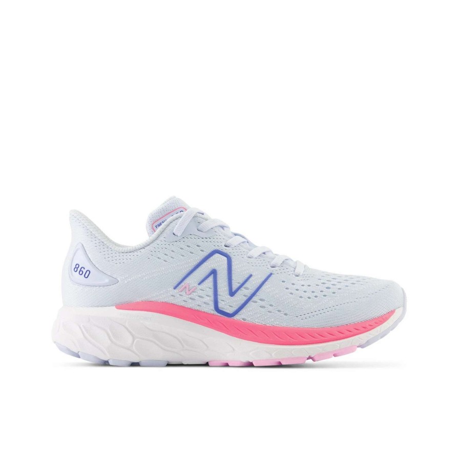 Footwear * | New Balance Kid'S Fresh Foam X 860 V13 (P Moon Dust/Neon Pink)