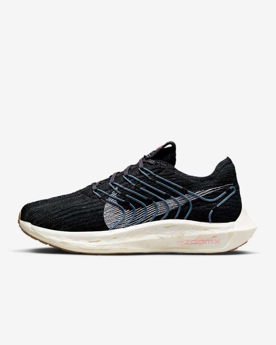 Footwear * | Nike Women'S Pegasus Turbo Flyknit Next Nature (004 Black/White/Anthracite/Noise Aqua)