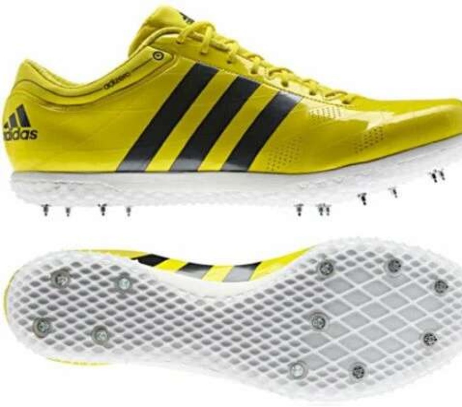 Footwear * | Adidas Unisex Adizero High Jump (Vivid Yellow/Black)