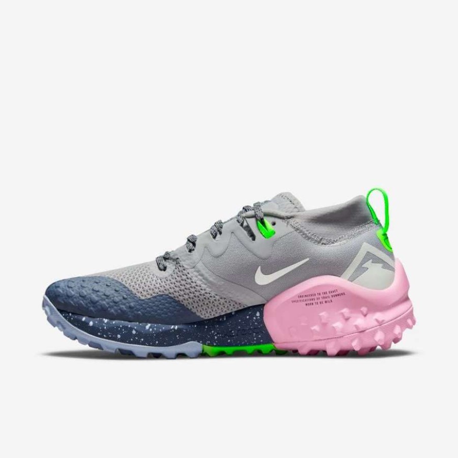 Footwear * | Nike Women'S Wildhorse 7 (004 Wolf Grey/Barely Green/Diffused Blue)