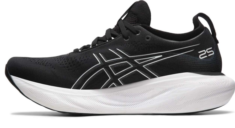 Footwear * | Asics Men'S Gel-Nimbus 25 (001 Black/Pure Silver)