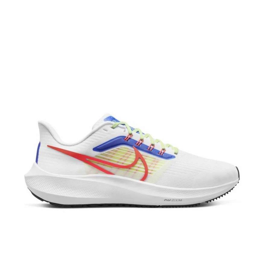 Footwear * | Nike Men'S Air Zoom Pegasus 39 (100 White/Bright Crimson/Racer Blue/Volt)