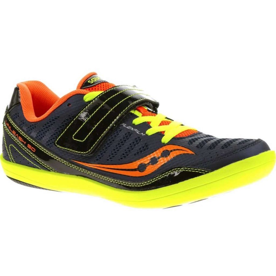 Footwear * | Saucony Unisex Unleash Sd (2 Black/Citron/Vizi Orange)