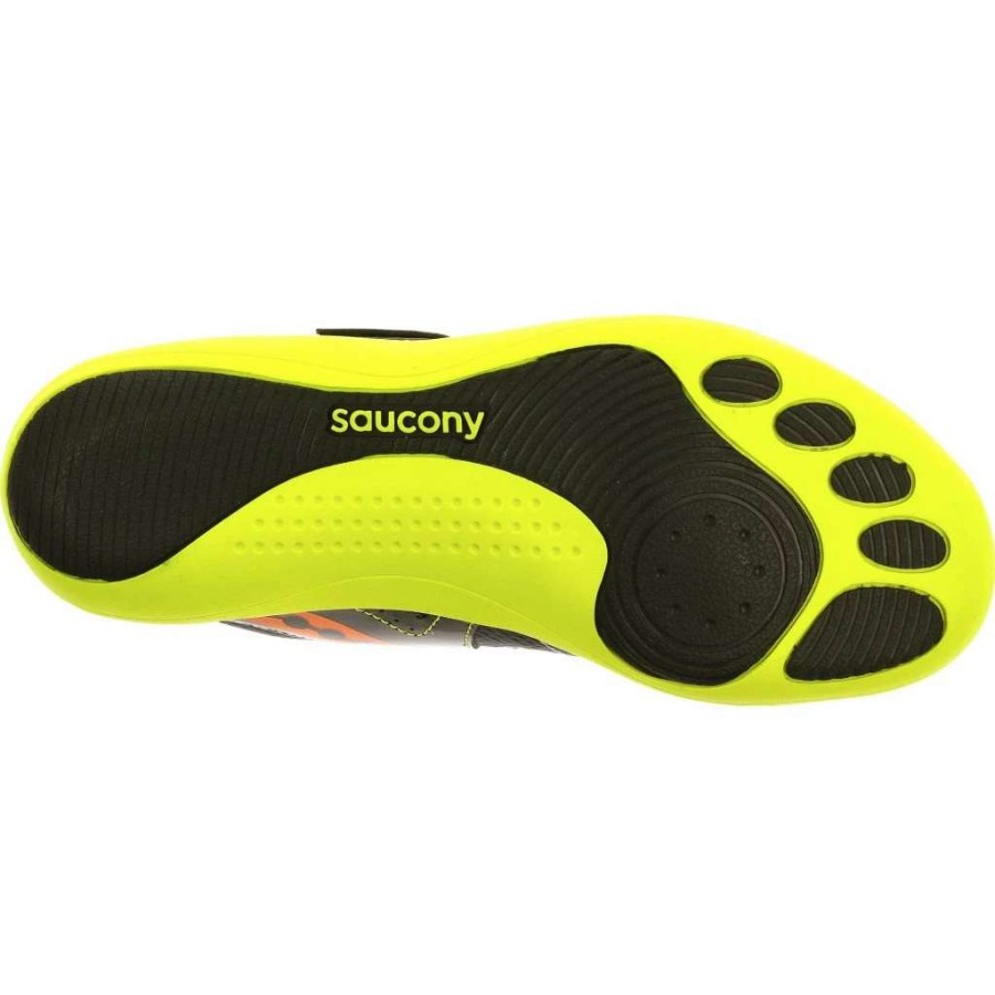 Footwear * | Saucony Unisex Unleash Sd (2 Black/Citron/Vizi Orange)