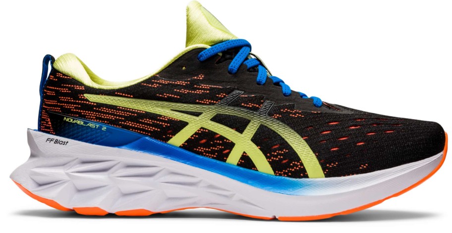 Footwear * | Asics Men'S Novablast 2 (003 Black/Shocking Orange)