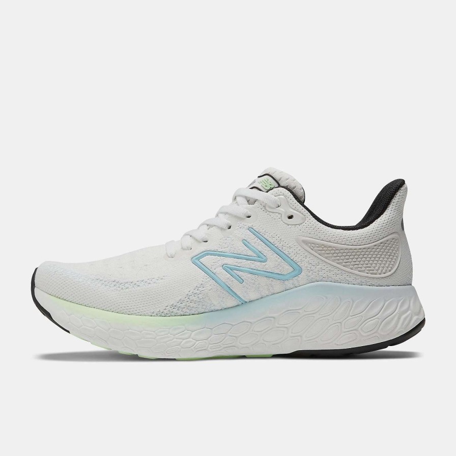 Footwear * | New Balance Women'S Fresh Foam X 1080V12 (N- White/Bleach Blue/Green Aura)