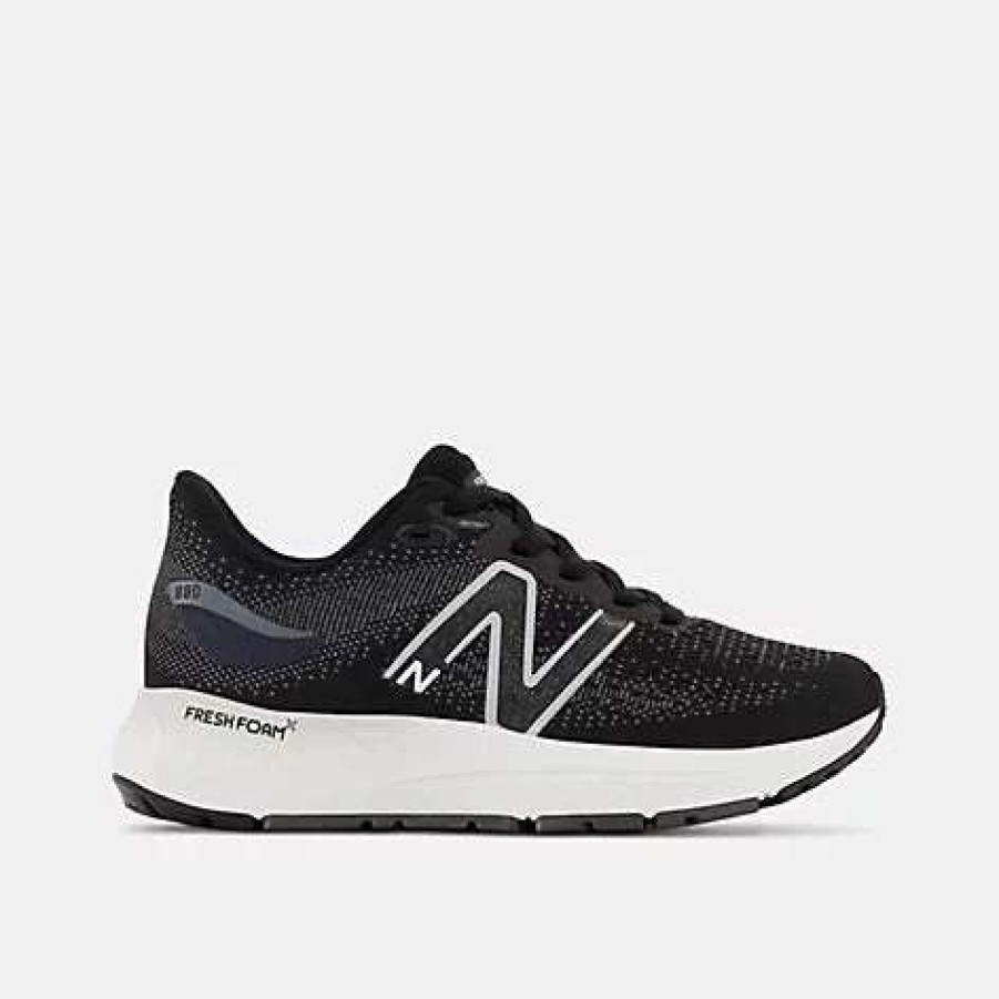 Footwear * | New Balance Little Kid'S Fresh Foam X 880 V12 (B Black/Spring Tide/Ocean Grey)