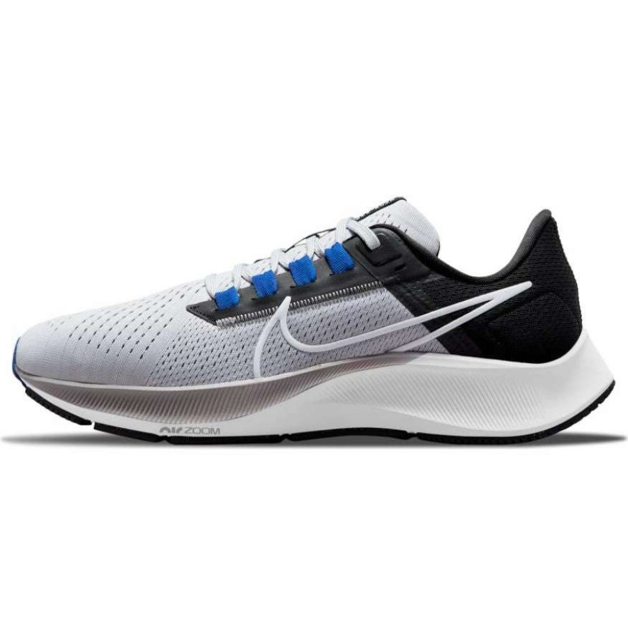 Footwear * | Nike Men'S Zoom Pegasus 38 (006 Wolf Grey/White/Black/Hyper Royal)